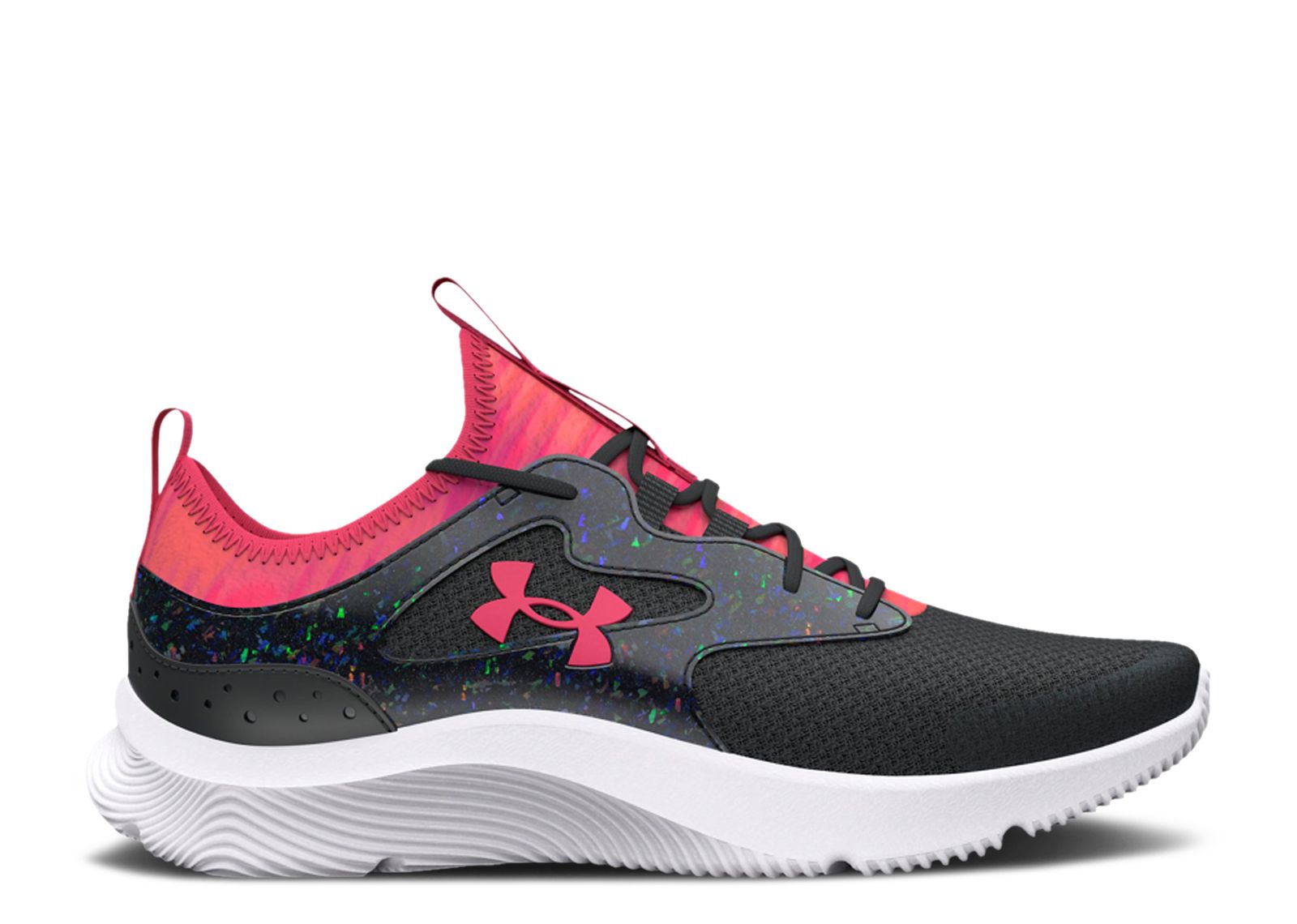 Кроссовки Under Armour Infinity 2.0 Printed Gs 'Black Pink Shock', черный кроссовки under armour grade school infinity 2 0 novelty цвет black black pink shock