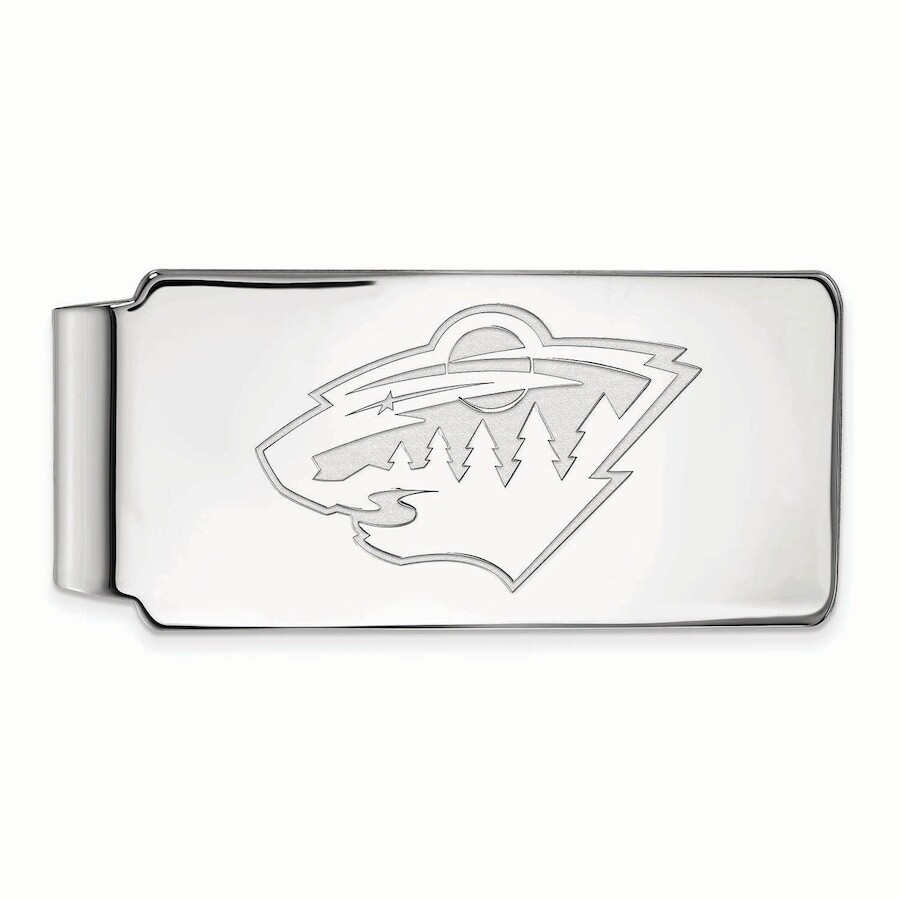 

Зажим для денег LogoArt Minnesota Wild, серебряный