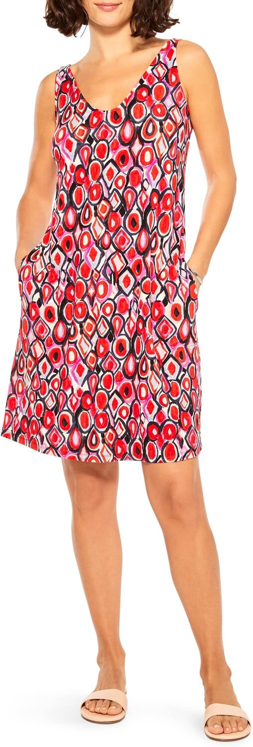 

Платье с геопанелями NIC+ZOE, цвет Red Multi