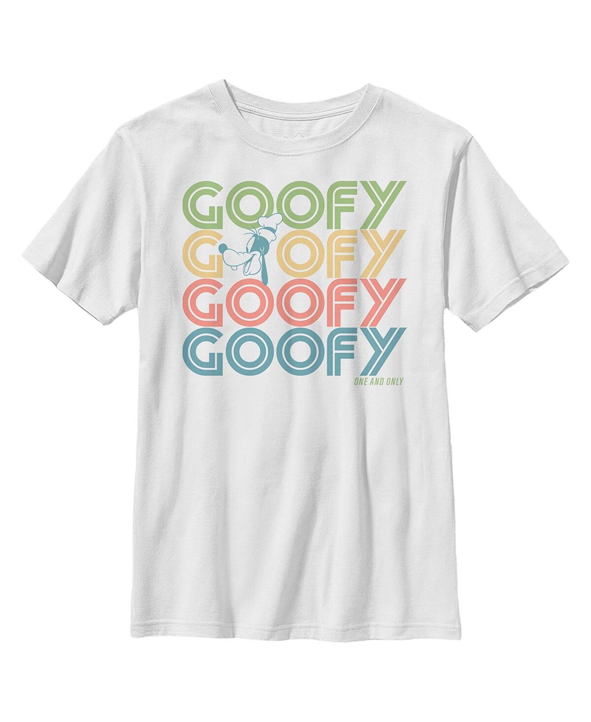 

Детская футболка с изображением Микки и друзей Goofy Name Stack для мальчиков Disney