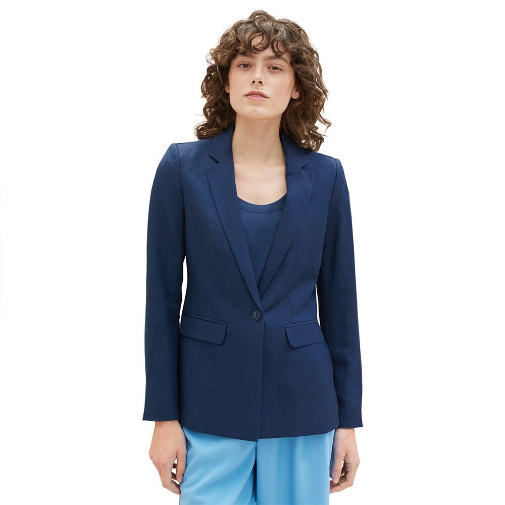 

Блейзер Tom Tailor Linen Mix 1036746, синий