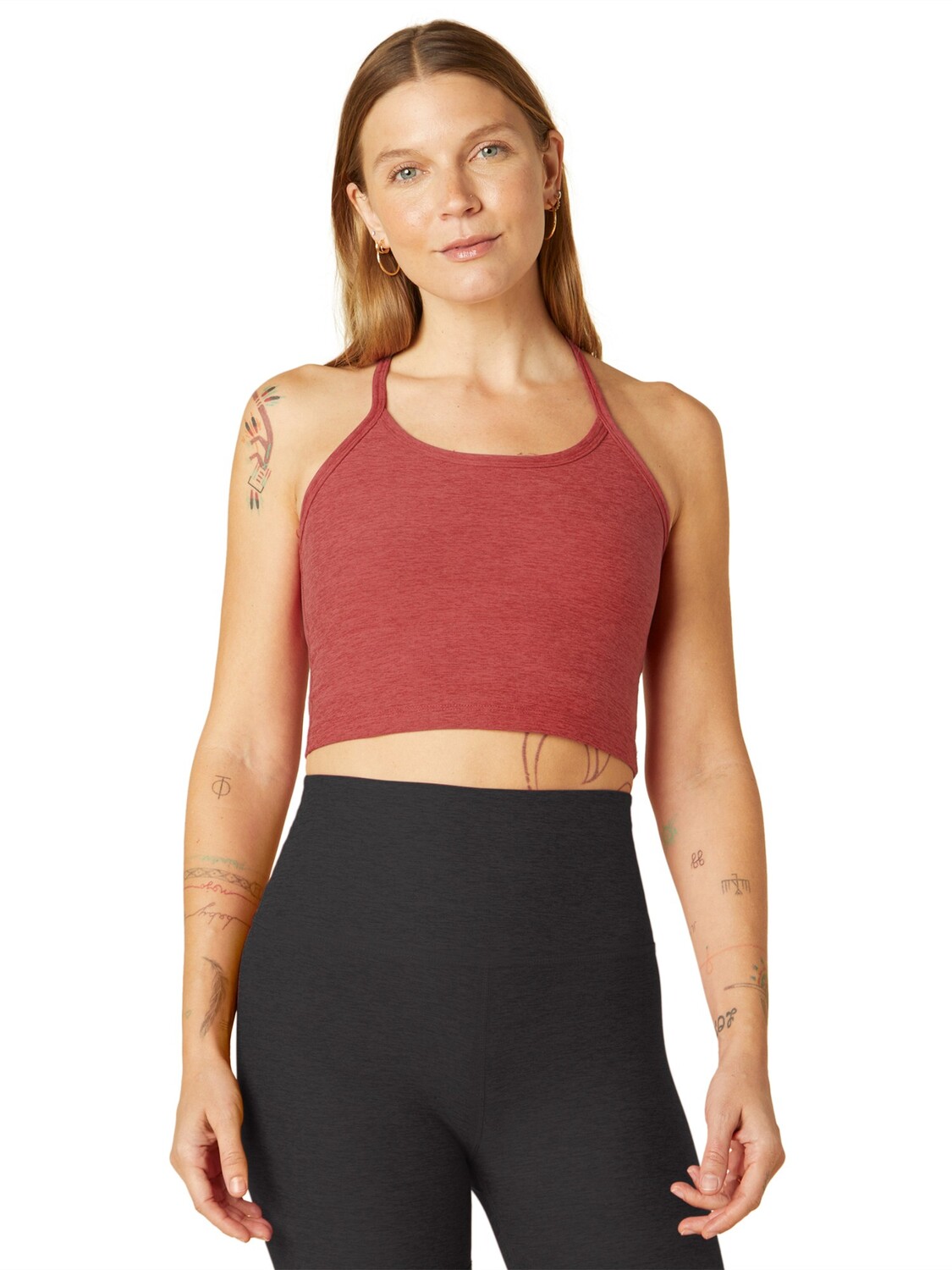 

Укороченная майка Spacedye Slim Racerback — женская Beyond Yoga, красный
