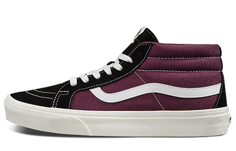 

Обувь унисекс для скейтбординга Vans Sk8-Mid, черный, фиолетовый