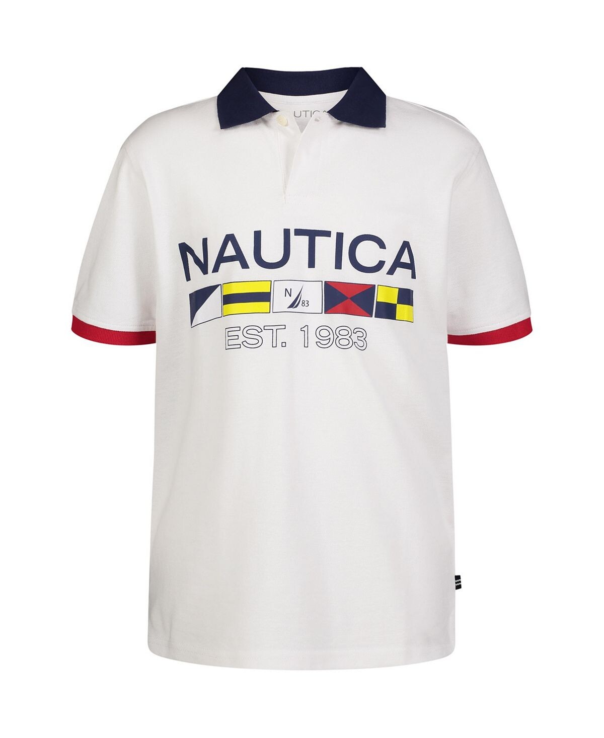 

Рубашка поло с короткими рукавами и сигнальным флагом Big Boys Nautica
