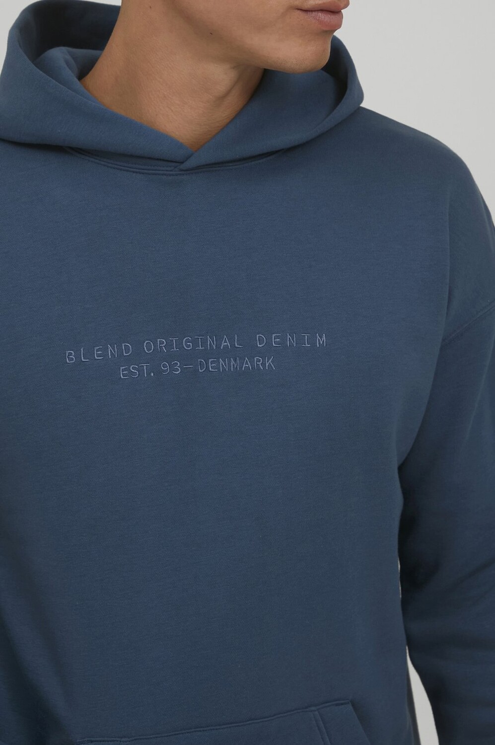 

Толстовка с капюшоном BHJEFF Blend, светло-голубой