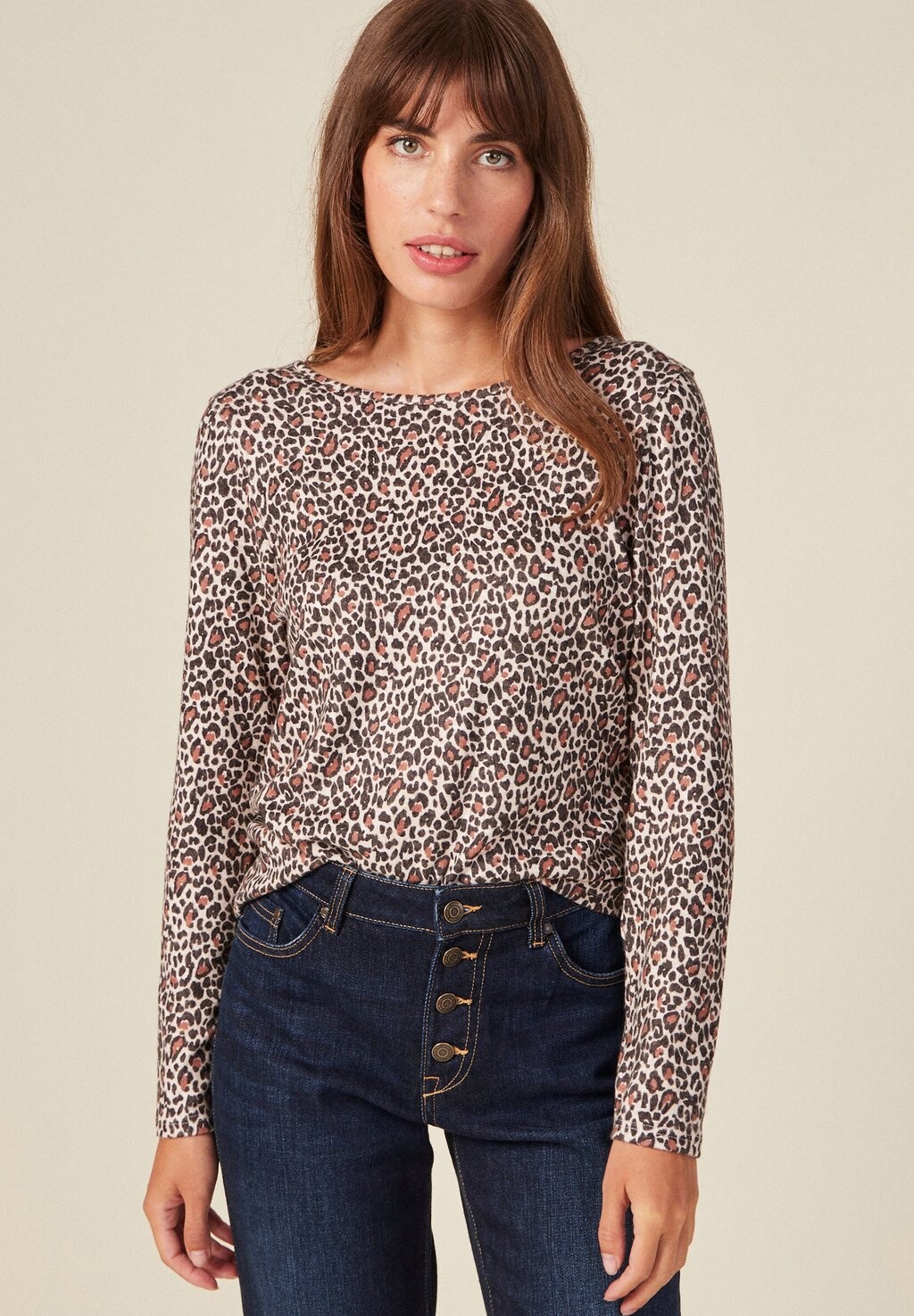 

Футболка с длинным рукавом BONOBO Jeans, Marron Clair