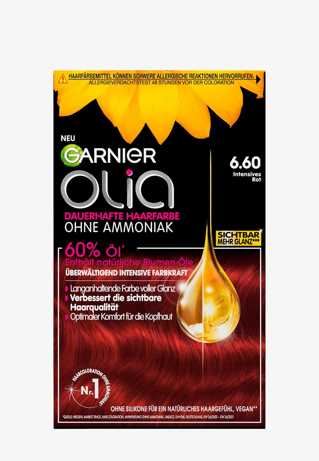 

Краска для волос OLIA PERMANENT HAIR COLOR Garnier, светло-красный