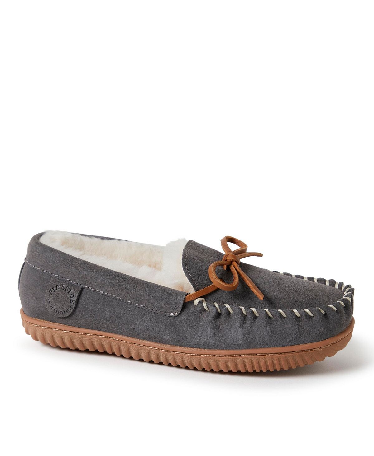 

Женские тапочки-мокасины из овчины Alice Springs Dearfoams, серый