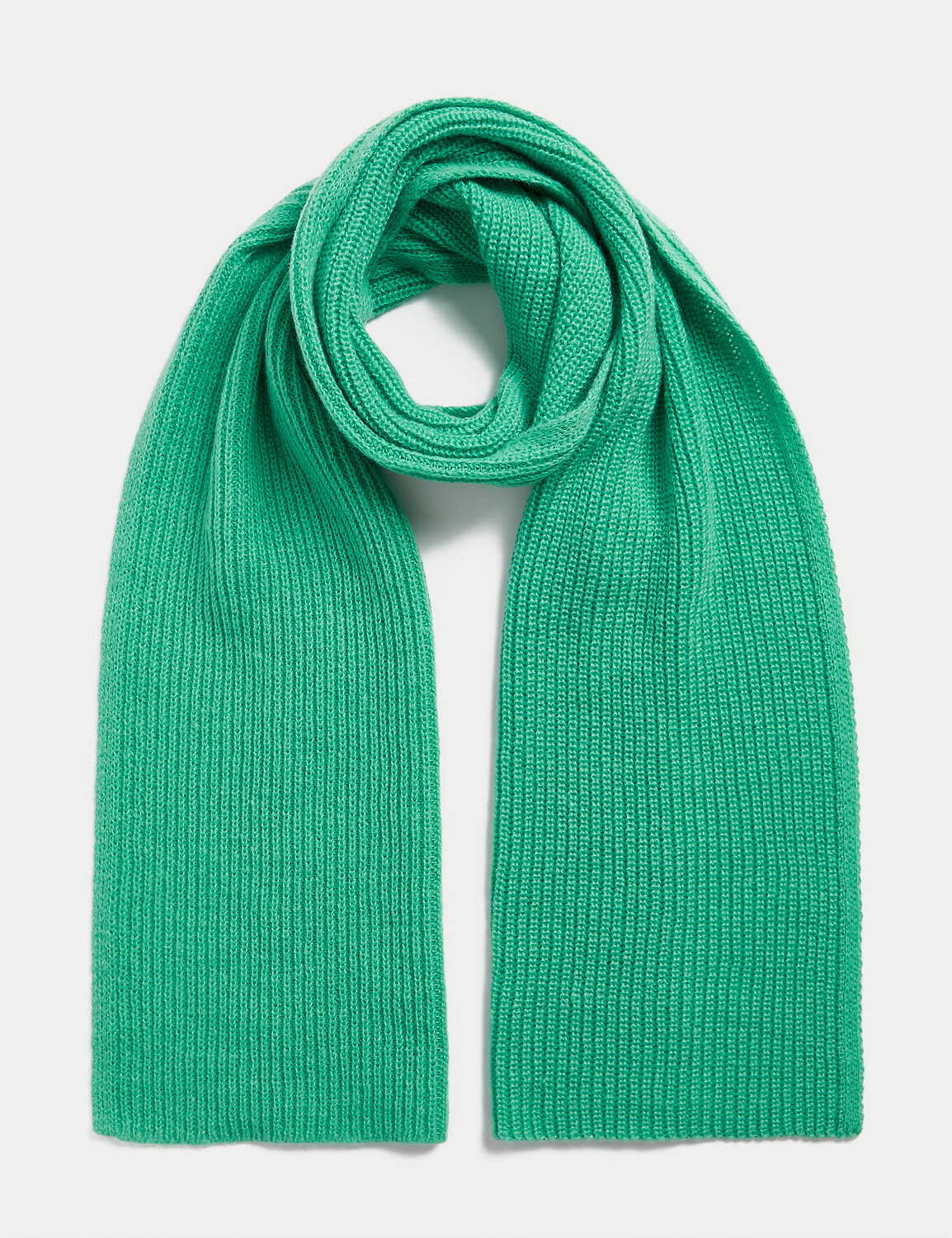 

Вязаный шарф в рубчик Marks & Spencer, зеленый
