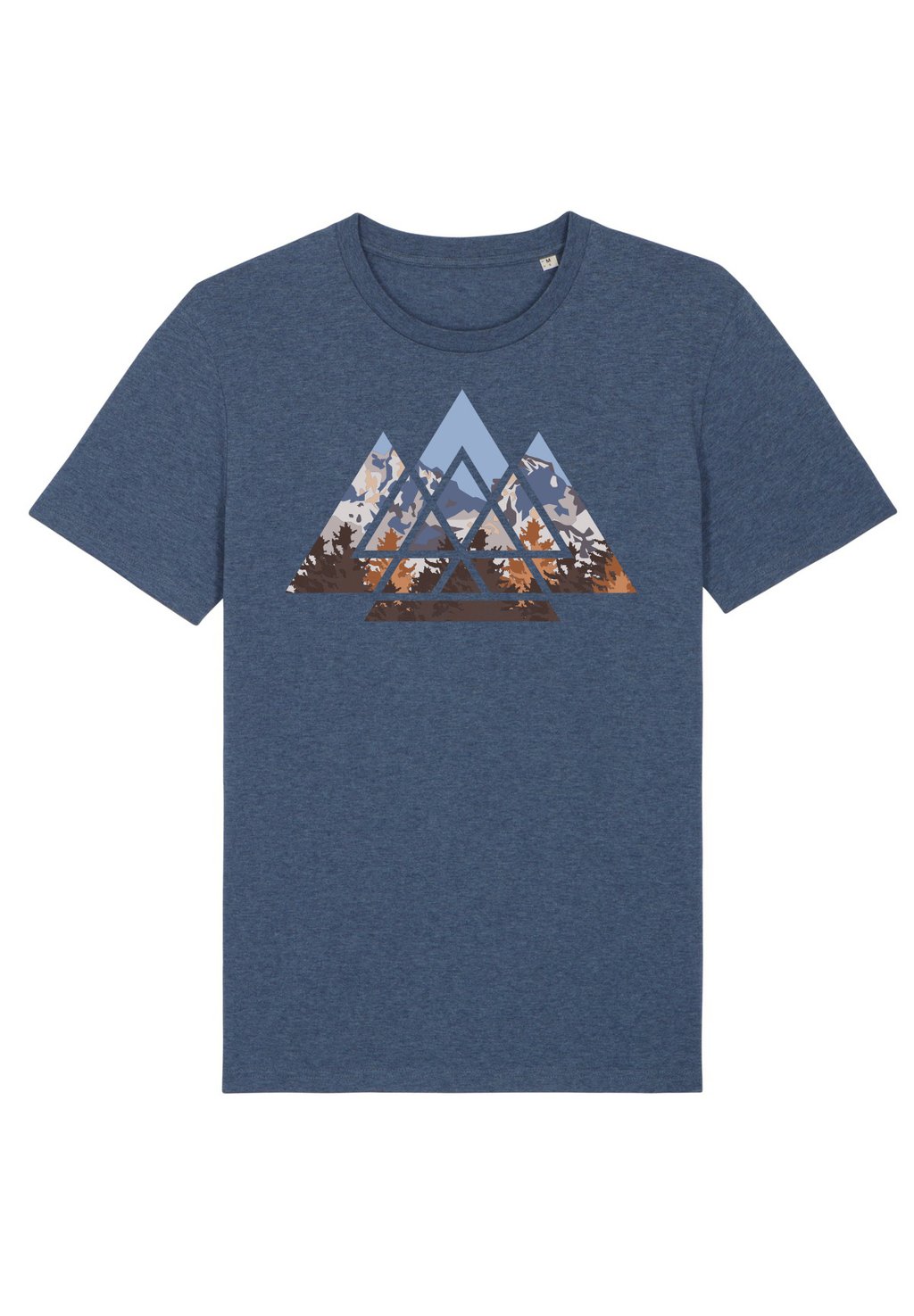 

Футболка с принтом GEOMETRIC LANDSCAPE Watapparel, цвет dark heather blue