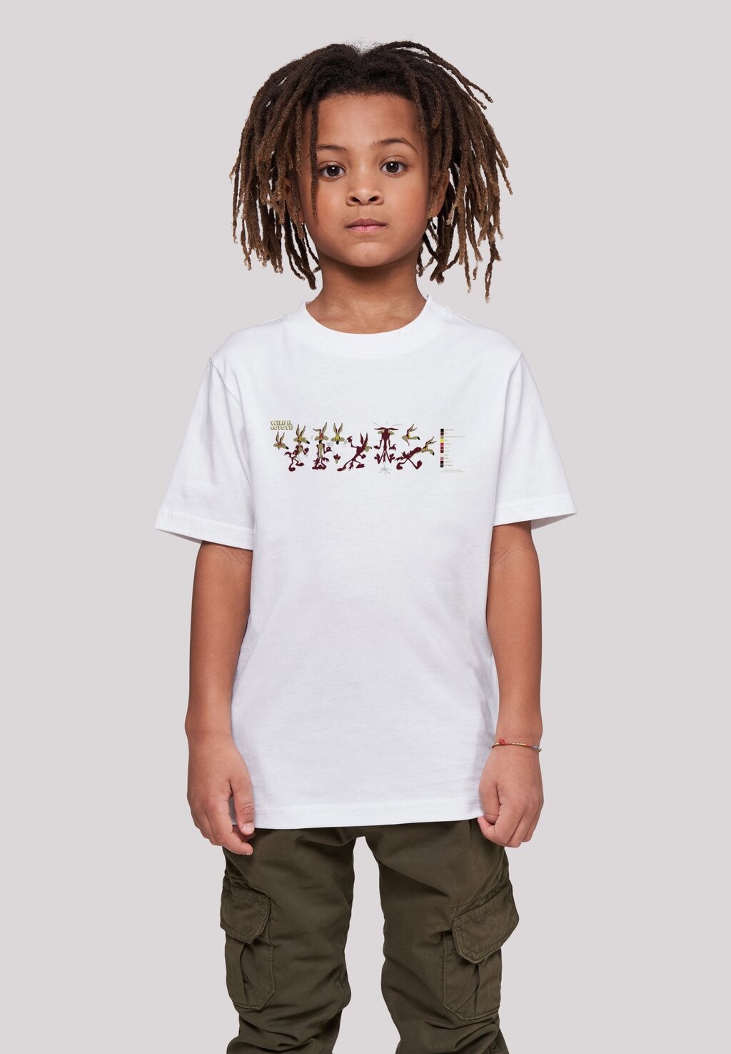 

Футболка с принтом LOONEY TUNES WILE E COYOTE COLOUR CODE F4NT4STIC, цвет white