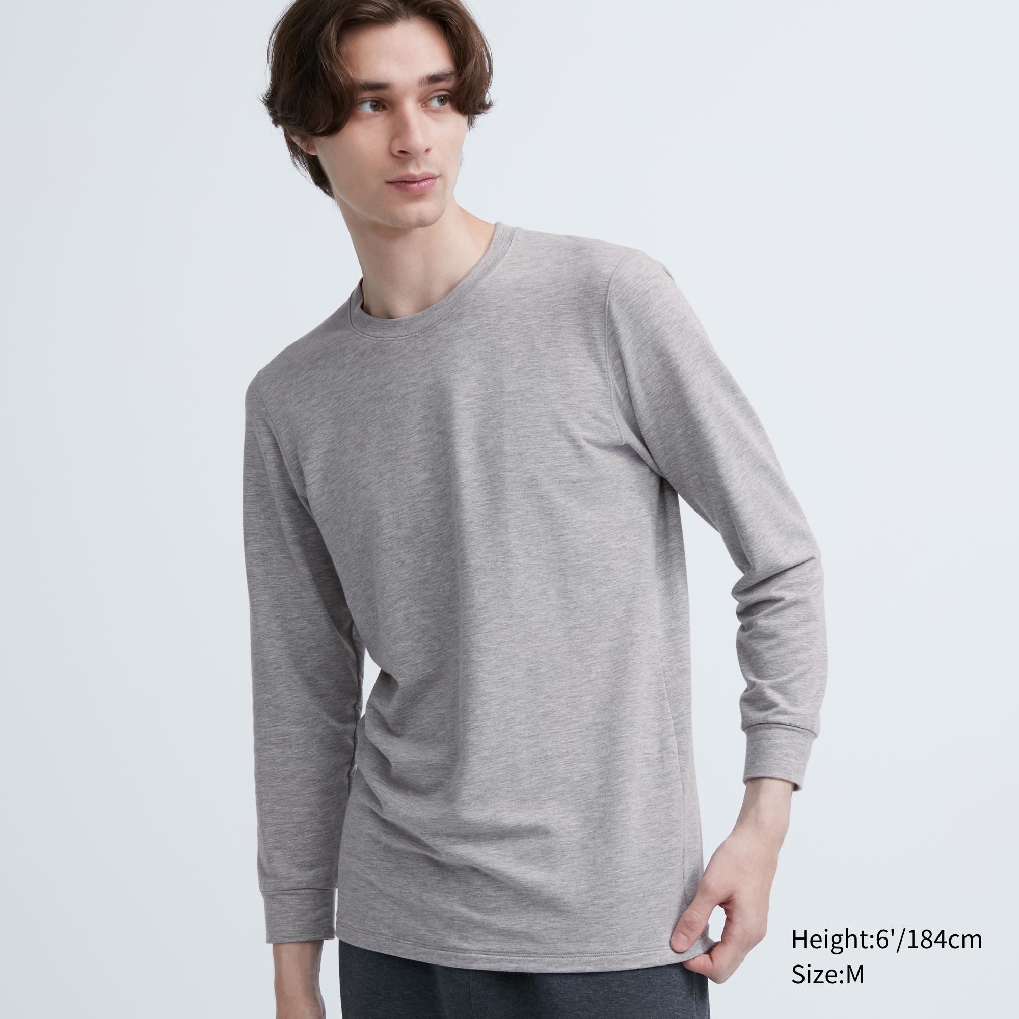 

Футболка теплая Uniqlo Heattech с круглым вырезом, серый