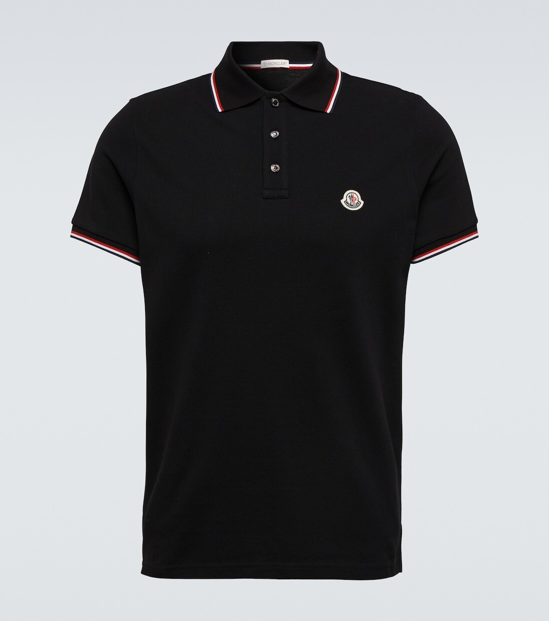 

Хлопковое поло Moncler, черный