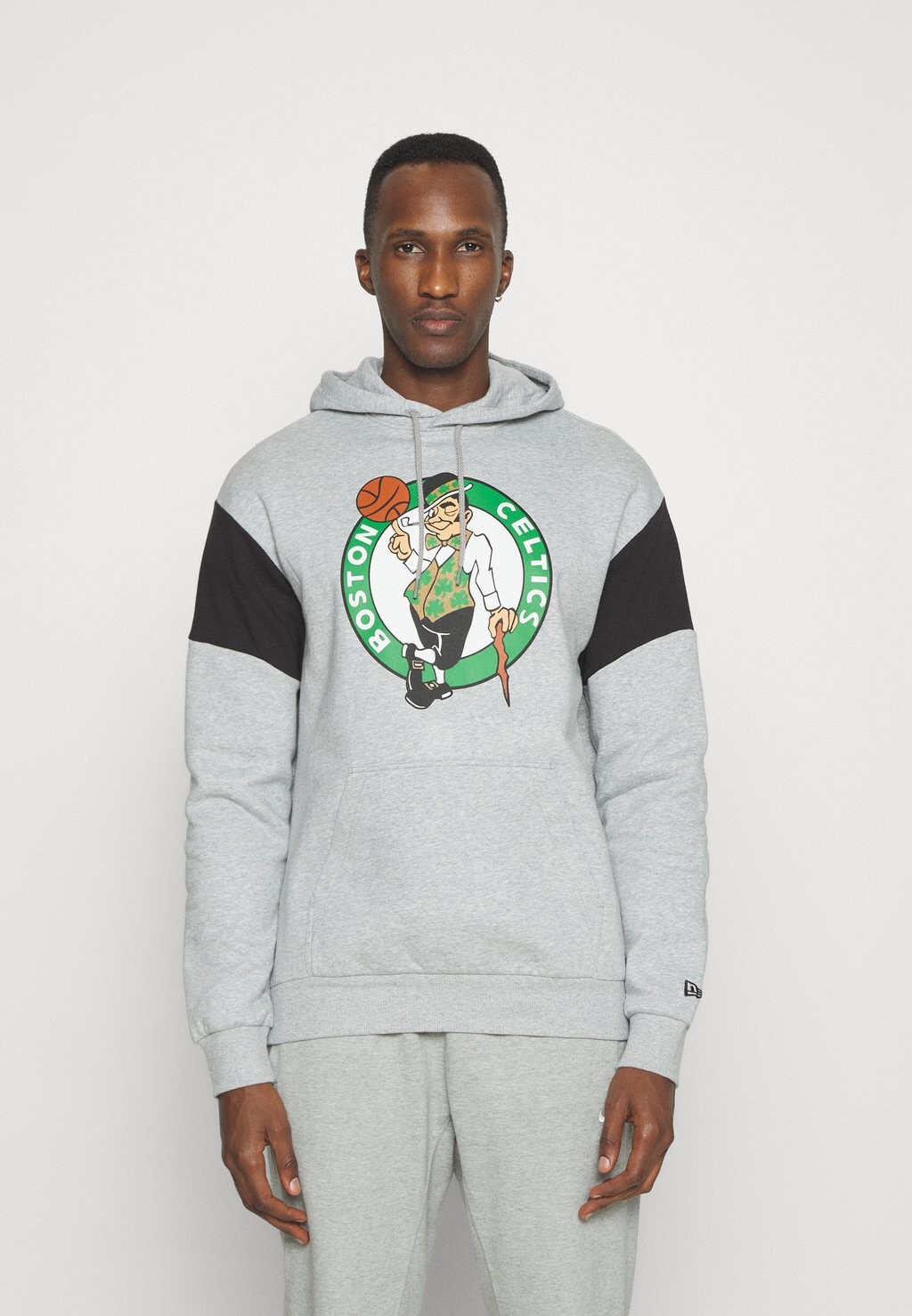 

Team Nba Boston Celtics Color Insert Hoody New Era, цвет grey/black