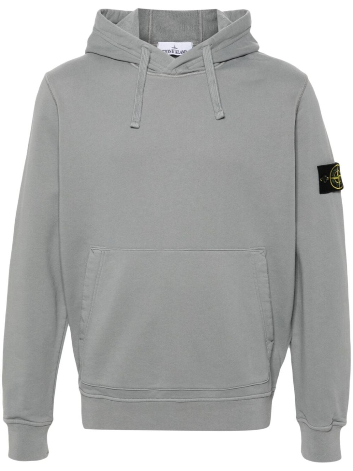 

Stone Island хлопковая толстовка с капюшоном, серый