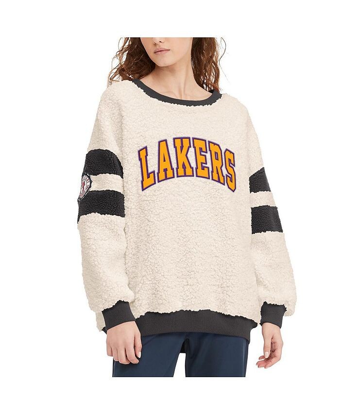 

Женский овсяный, черный пуловер Los Angeles Lakers Mindy Sherpa свитшот Tommy Jeans, черный