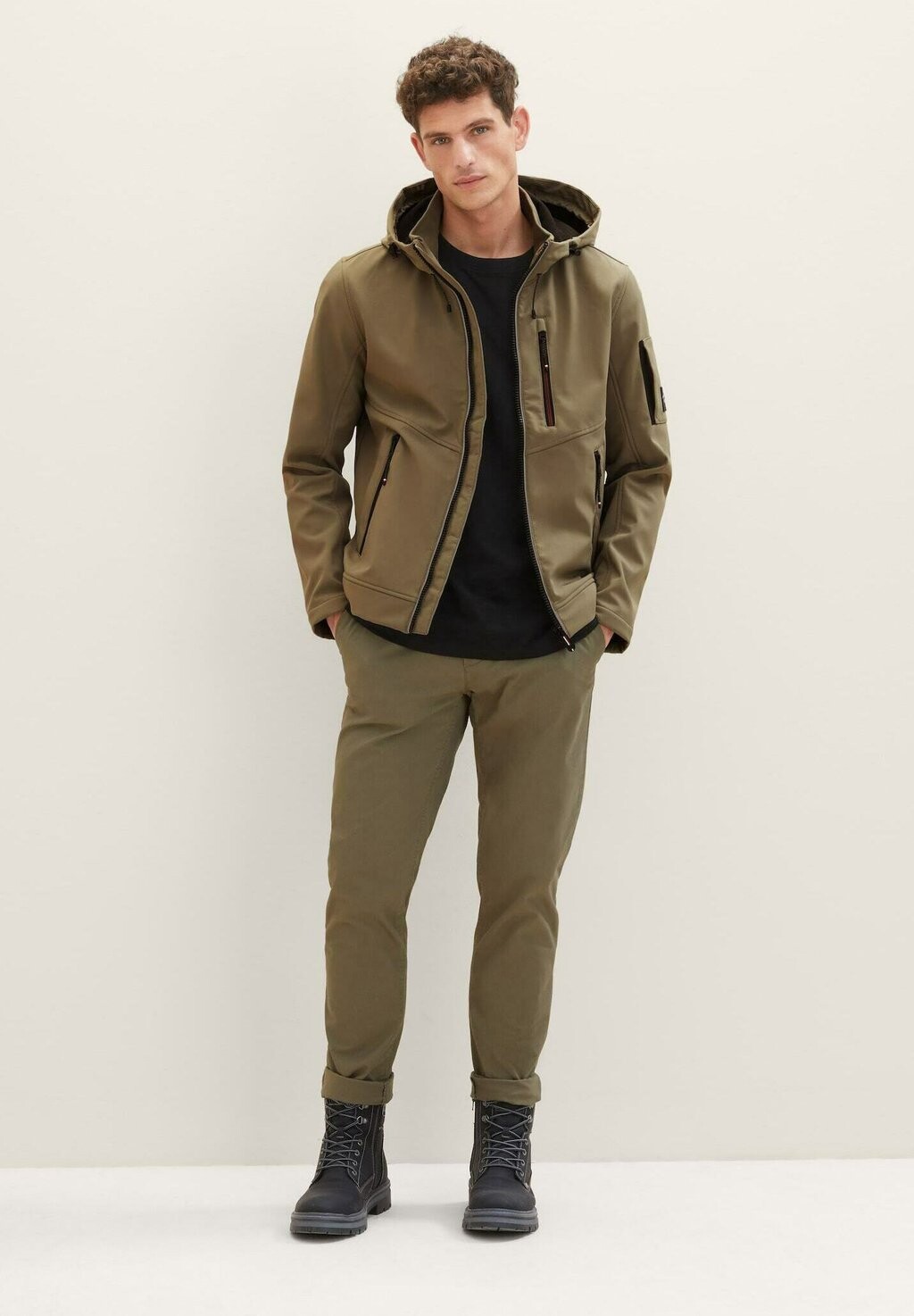 

Куртка TOM TAILOR, цвет smokey olive green