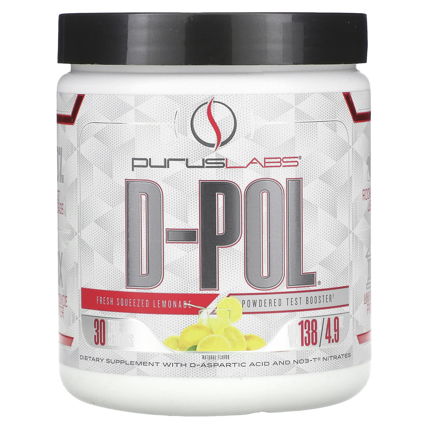 

D-Pol, Powered Test Booster, свежевыжатый лимонад, 138 г (4,9 унции), Purus Labs