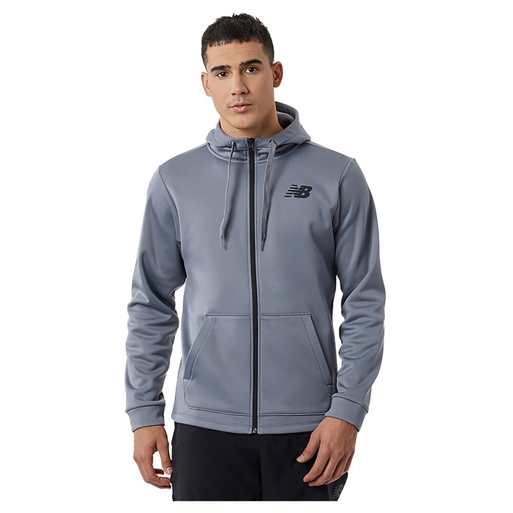 

Толстовка New Balance Tenacity Performance Full Zip, серый