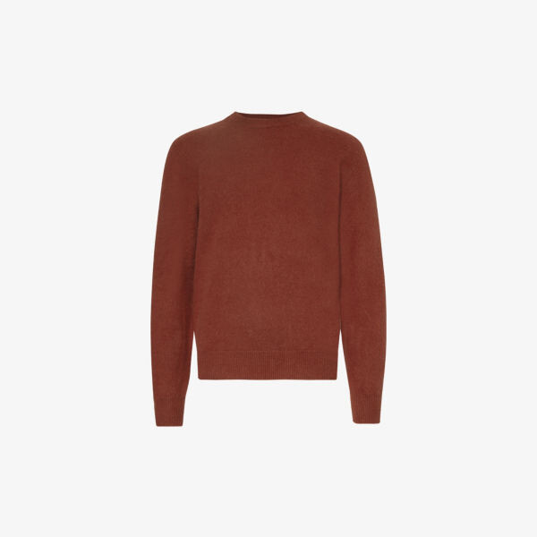 

Джемпер из смесовой шерсти и кашемира с круглым вырезом Eleventy, красный