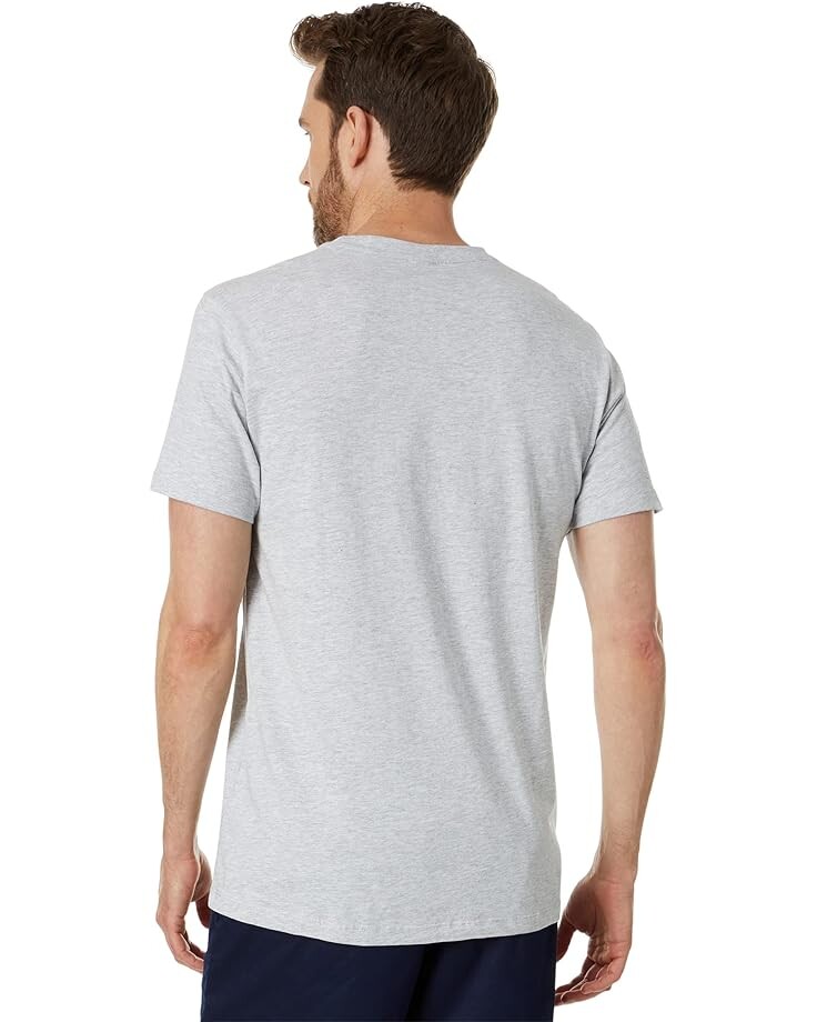 

Футболка U.S. POLO ASSN. Crew Neck Chest Stripe Pocket Tee, цвет Heather Light Grey