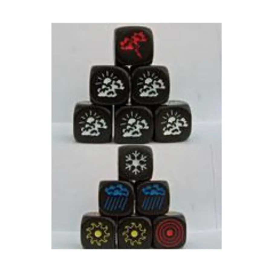 

d6 Кубики погоды (2), Elfball Miniatures - Dice - d3, d4, d5, d6