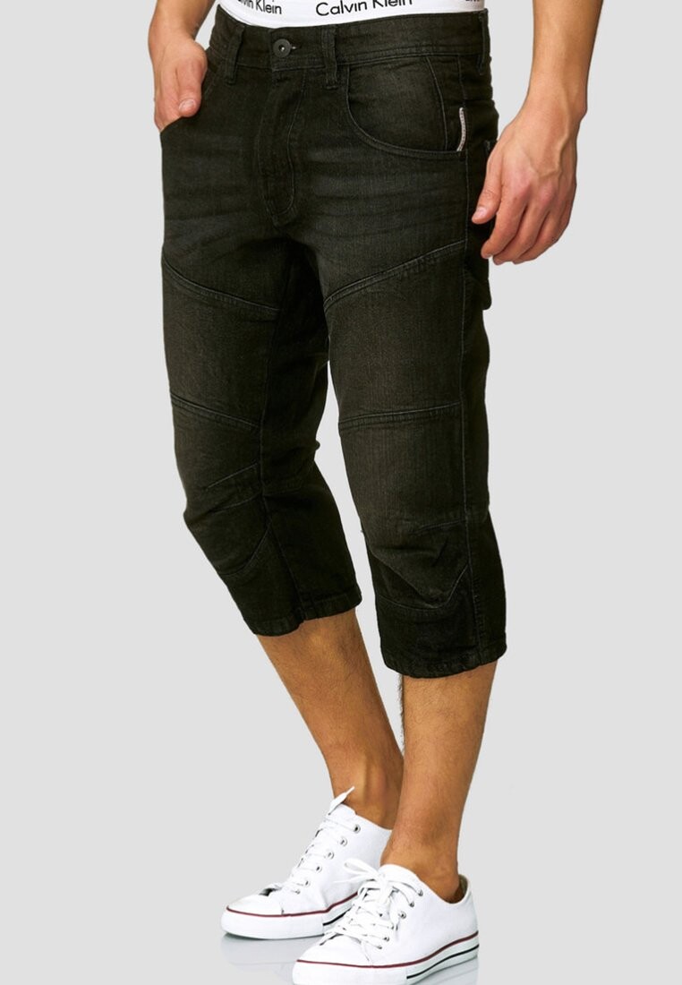 Джинсовые шорты INDICODE JEANS, цвет black