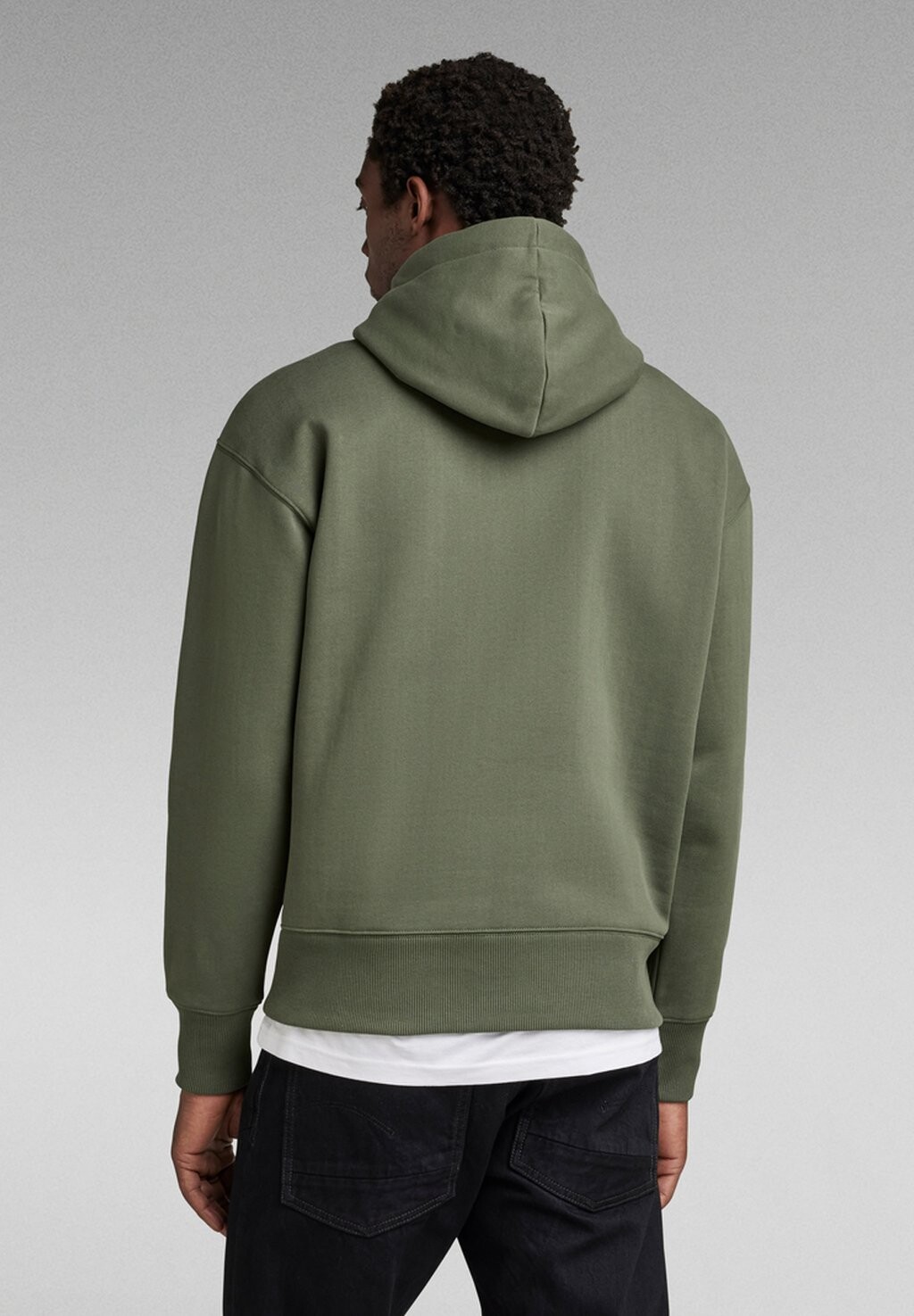 

Толстовка с капюшоном VULCANIC RAW LOOSE HOODED G-STAR, цвет Mottled Dark Green