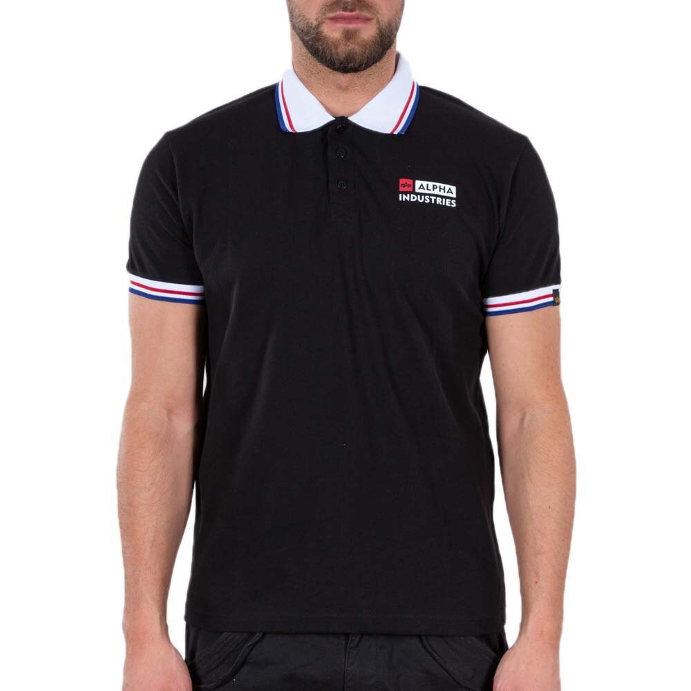 

Поло Alpha Industries Contrast, черный