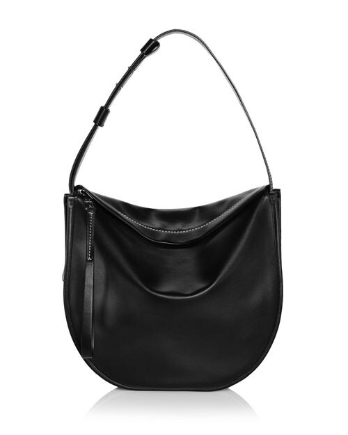 

Большая кожаная сумка-хобо Baxter Proenza Schouler White Label, цвет Black