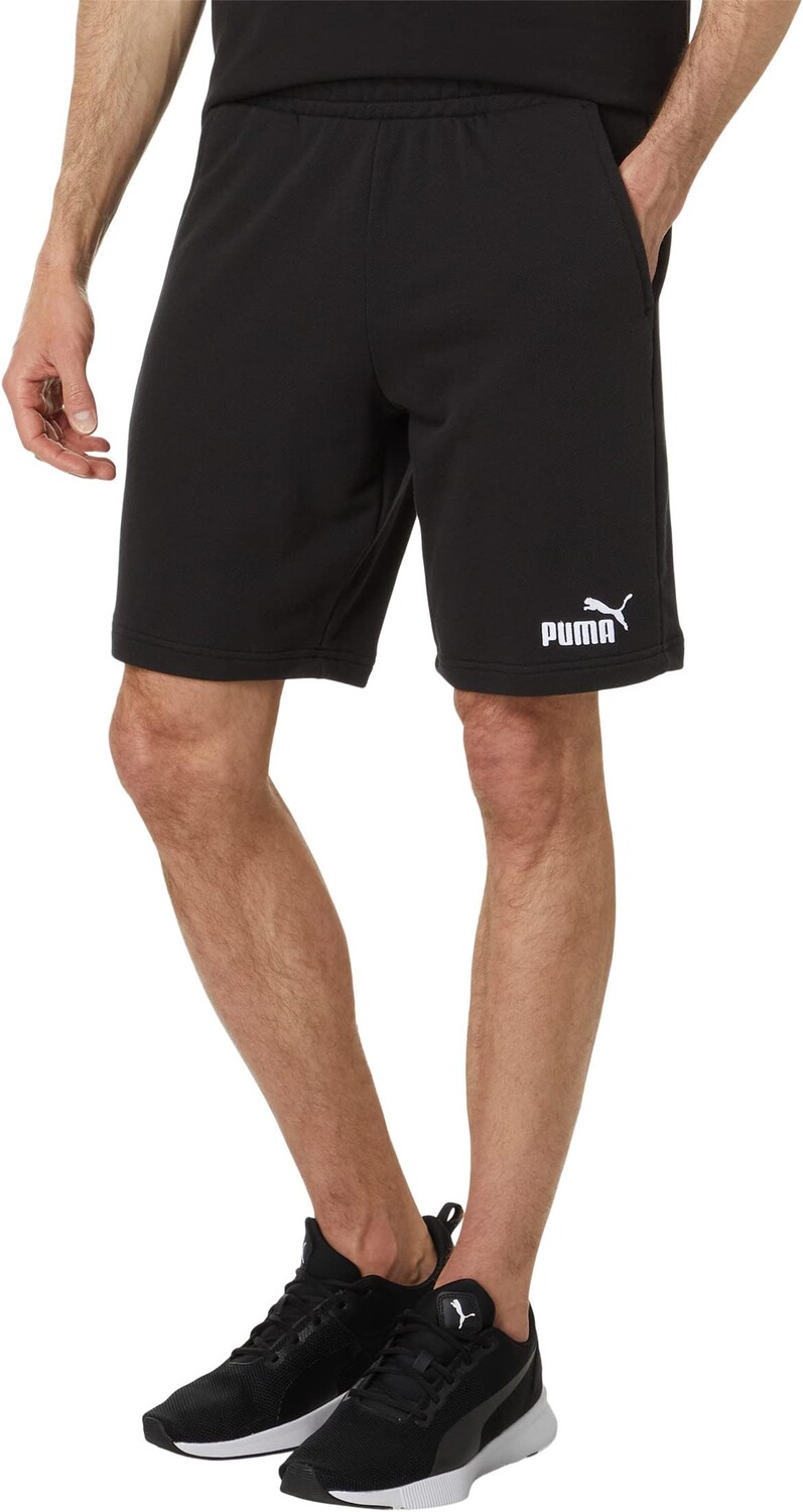 

Шорты Essentials из пике с приподнятым верхом 9 дюймов PUMA, цвет Puma Black