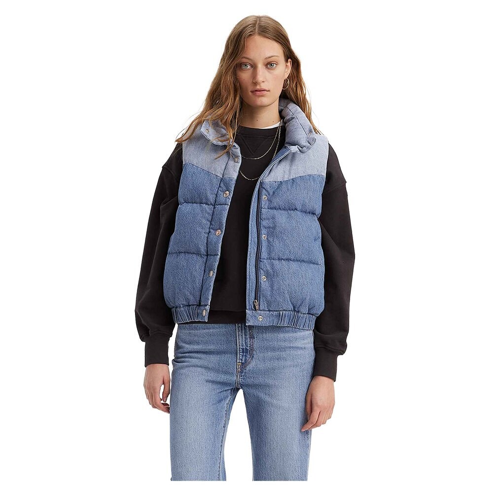 

Жилет Levi's Juno Western Puffer, синий