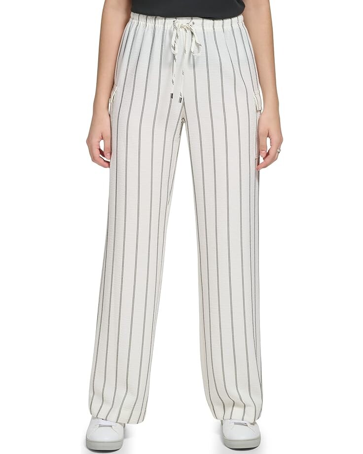 

Брюки Calvin Klein Pull-On with Pockets, белый/черный