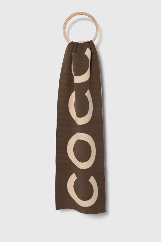 

Шарф Coccinelle, коричневый