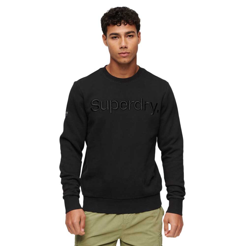 

Толстовка Superdry Tonal Embroidered Logo, черный