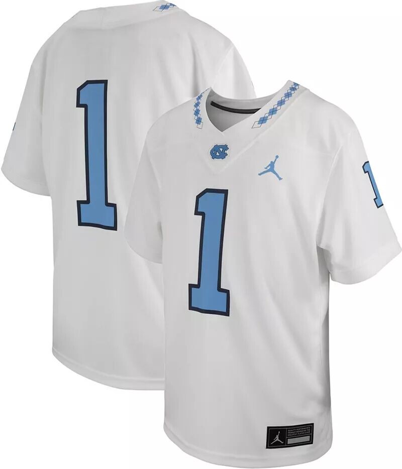 

Белая реплика футбольной майки Nike Youth North Carolina Tar Heels #1
