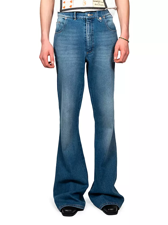 

Широкие джинсы Egonlab, цвет blue stone wash