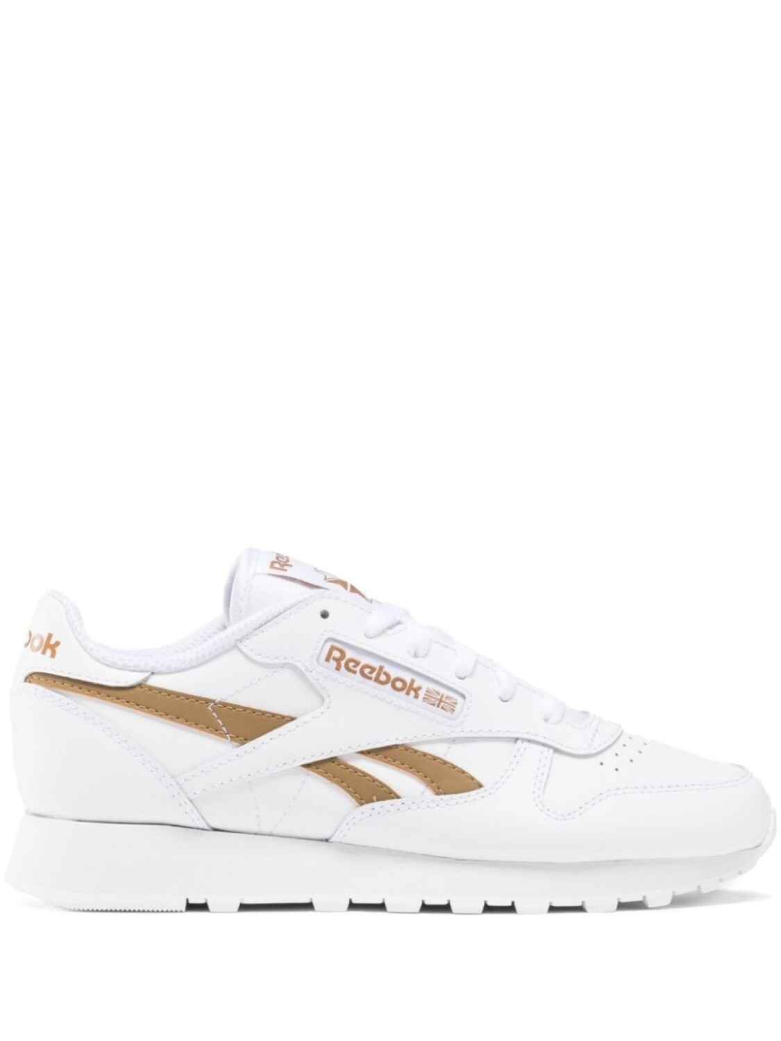 

Кроссовки Reebok Classic Leather, белый/светло-коричневый