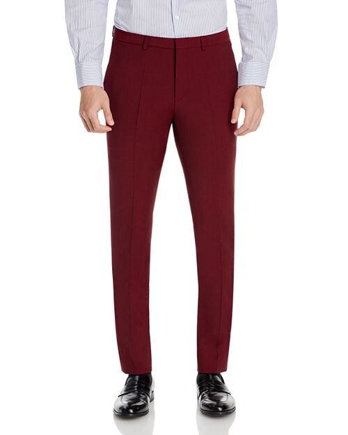 

Костюмные брюки Hesten Extra Slim Fit HUGO, цвет Red
