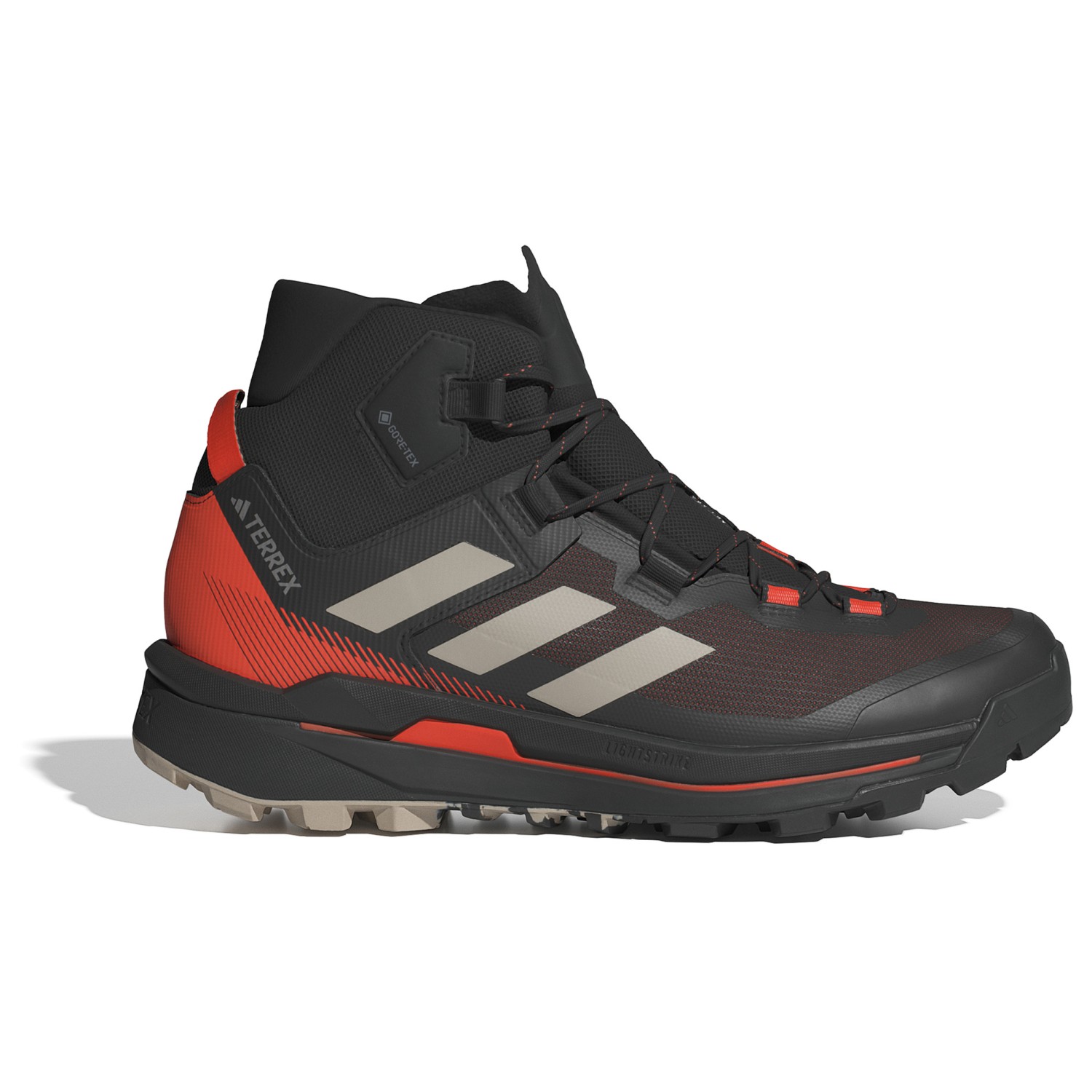 Ботинки для прогулки Adidas Terrex Terrex Skychaser Tech Mid GTX, цвет Core Black/Wonder Beige/Semi Impact Orange