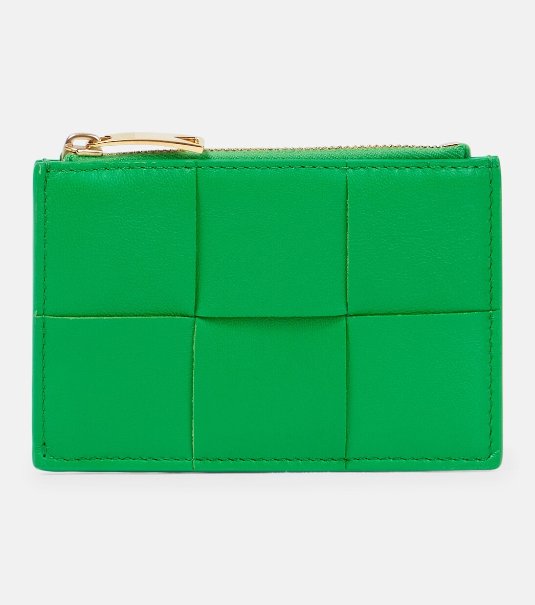 

Визитница из кожи intrecciato Bottega Veneta, зеленый