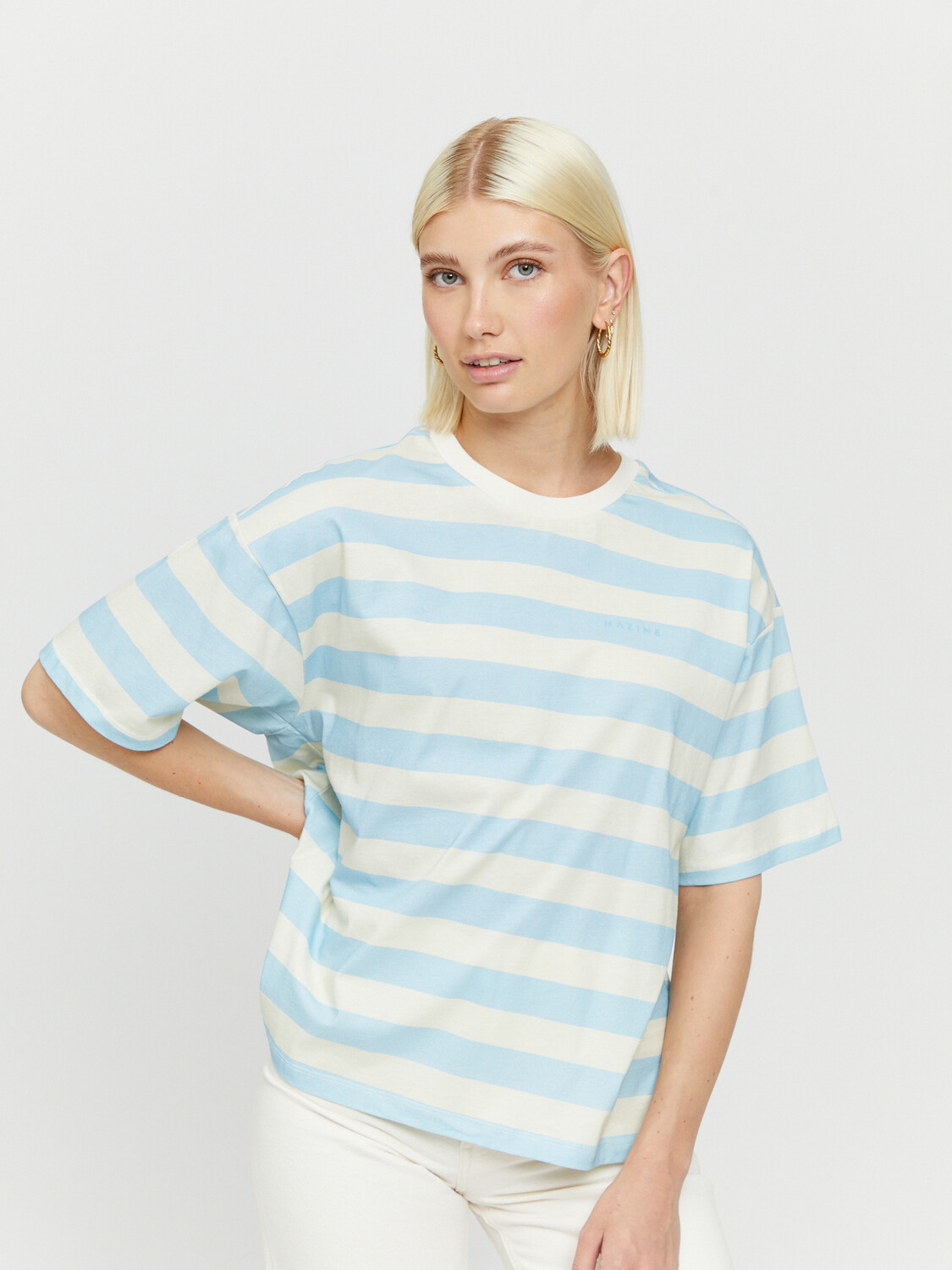 

Футболка MAZINE Ravi T, цвет dream blue/offwhite