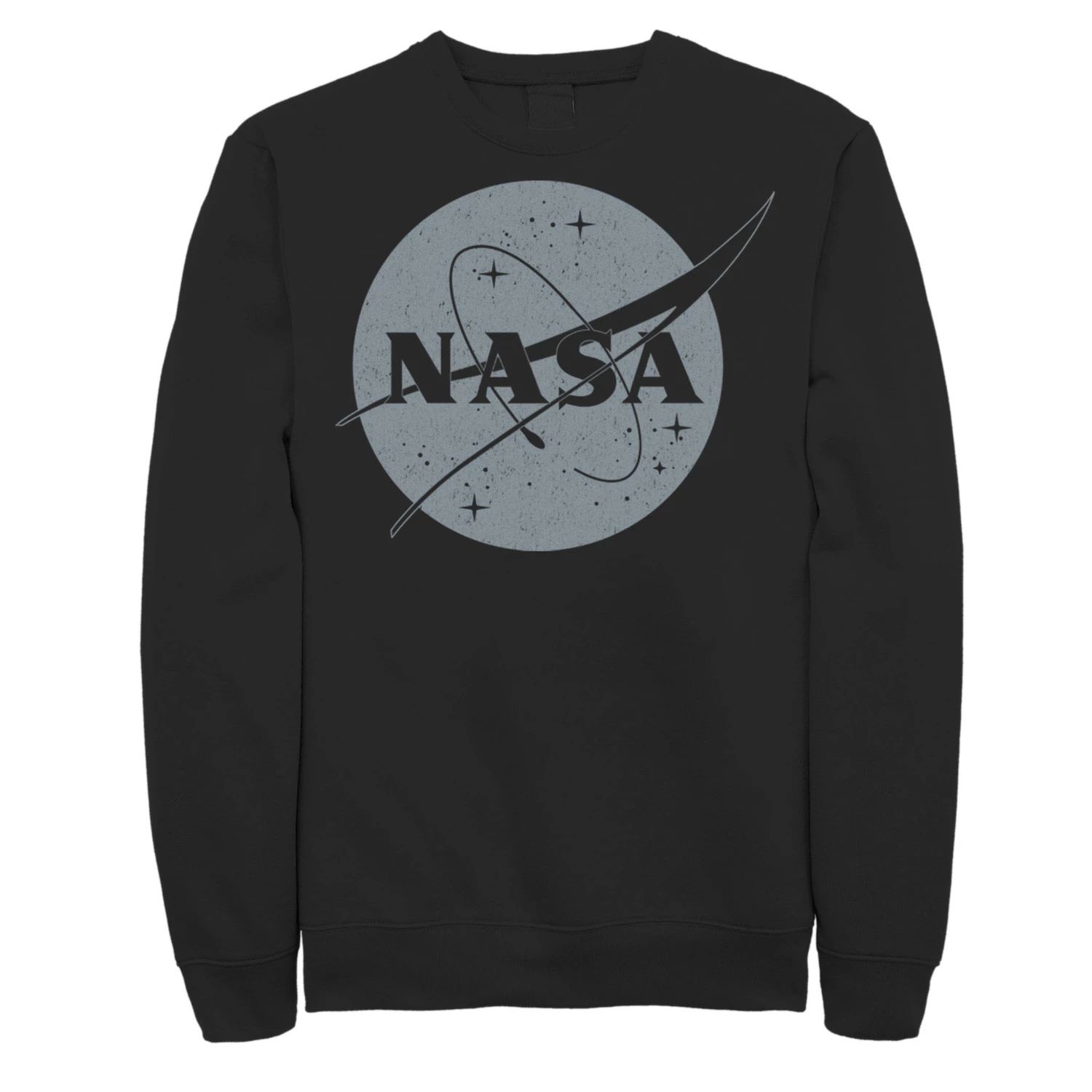 Мужской простой классический флисовый пуловер с круглым логотипом NASA Licensed Character