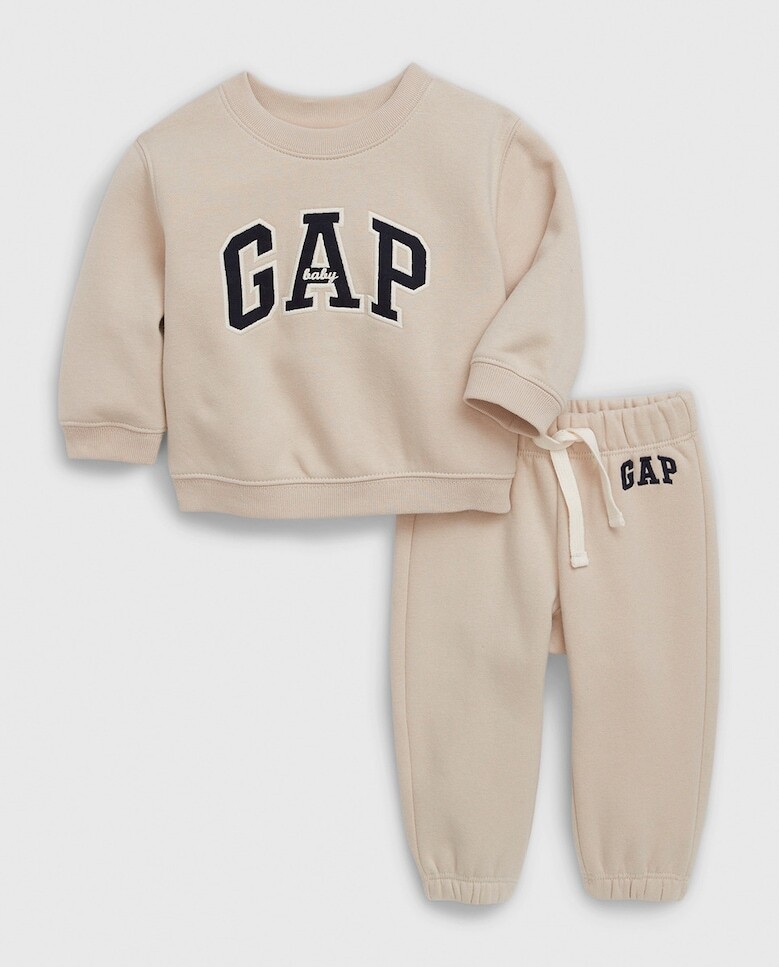 

Спортивный комплект с длинными рукавами для мальчика Gap, бежевый