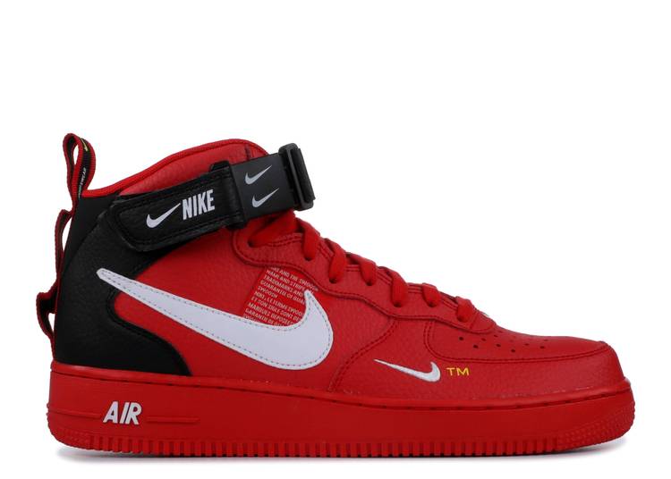 Кроссовки Nike AIR FORCE 1 MID 07 LV8 OVERBRANDING, красный – купить с  доставкой из-за рубежа через платформу «CDEK.Shopping»