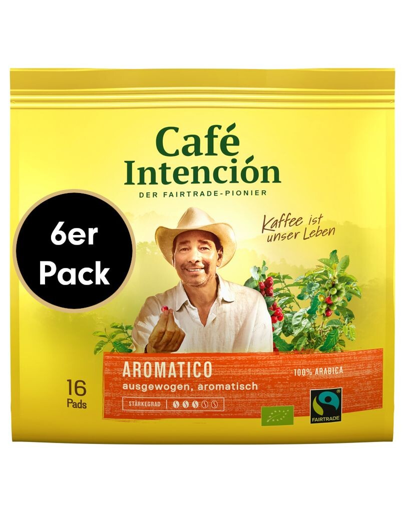 

Пакетик для кофе в пакетиках AROMATICO от Café Intención, 6х16 штук.