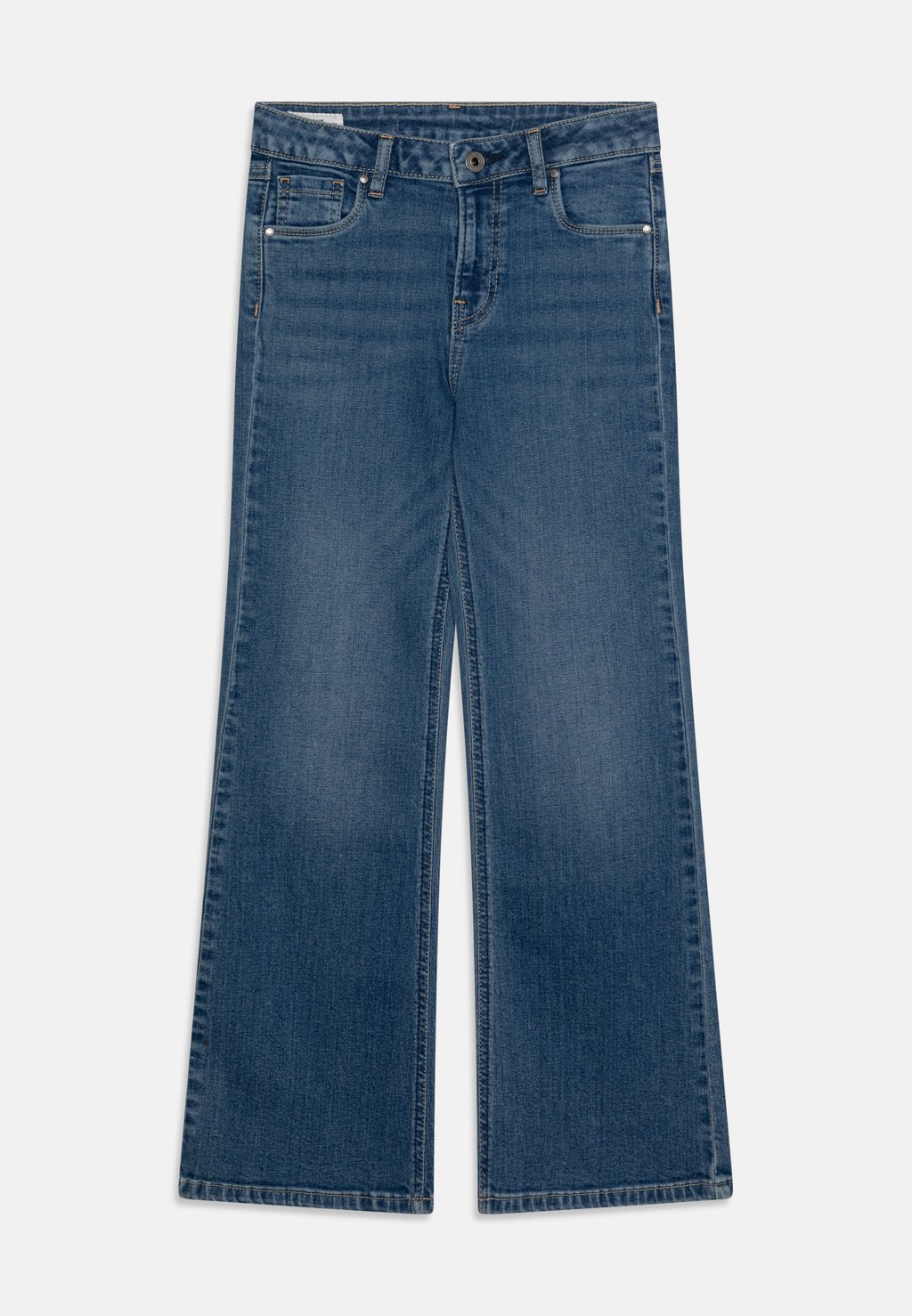 Джинсы-клеш Jr Pepe Jeans, цвет blue denim джинсы клеш skinny fit fade pepe jeans цвет dark blue denim
