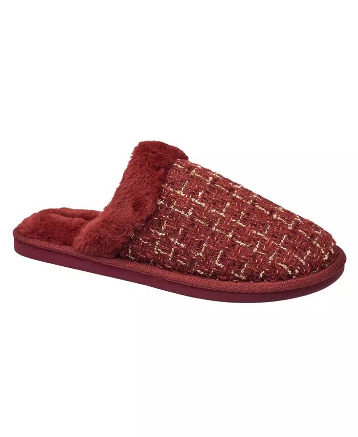 

Женские трикотажные шлепанцы в клетку Nine West, красный