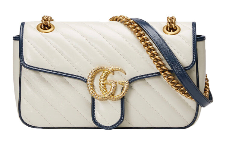 

Сумка GUCCI Wmns Marmont Series, белый/синий