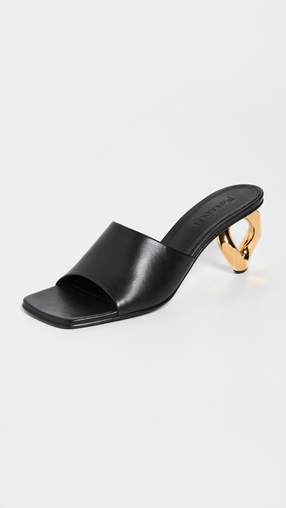 

Сандалии JW Anderson Chain Heel, черный